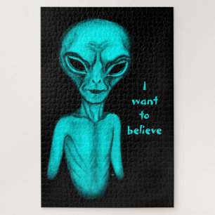 Alien , I want to believe Jigsaw Puzzle