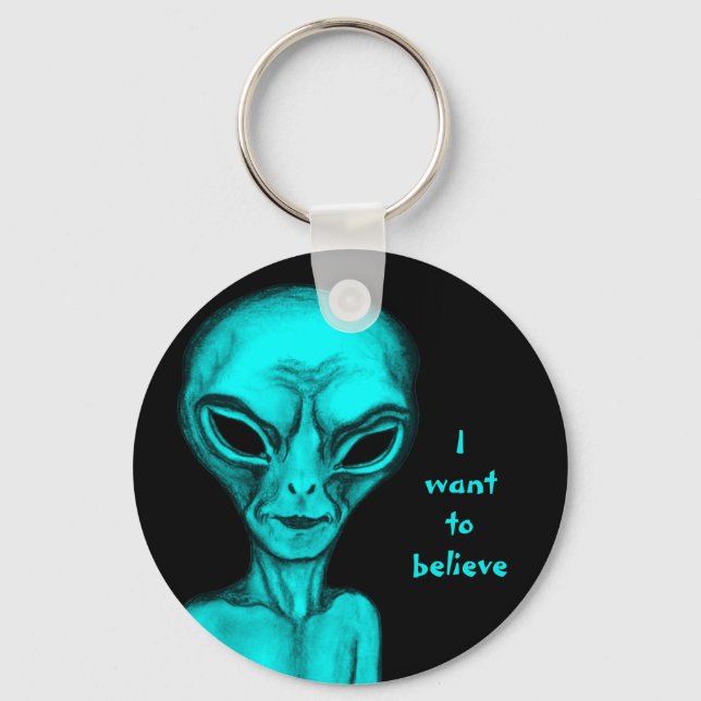 Alien , I want to believe Key Ring (Front)