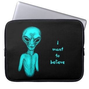 Alien , I want to believe Laptop Sleeve