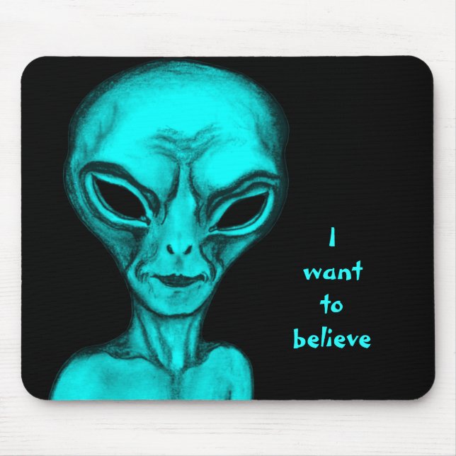 Alien , I want to believe Mouse Pad (Front)