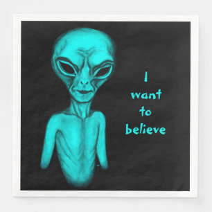 Alien , I want to believe Napkin