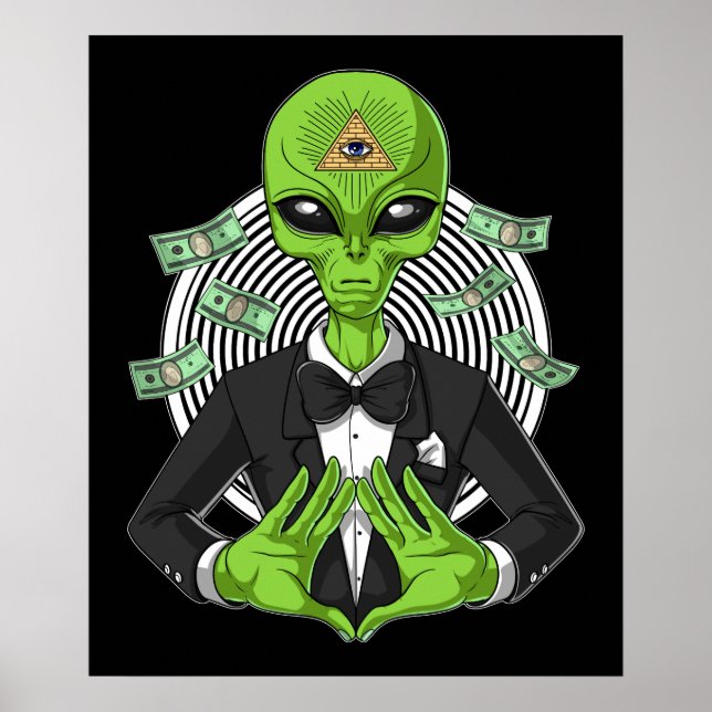 Alien Illuminati Poster (Front)