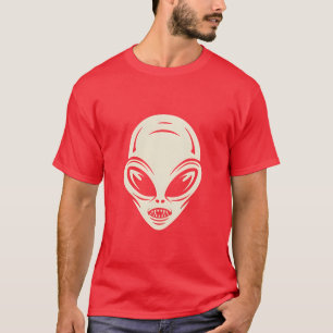 Alien illustration of a sketch humanoid head T-Shirt