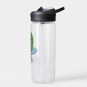 Alien in his little spaceship water bottle