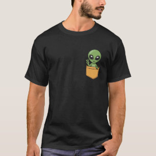 Alien in pocket viral trending T-Shirt