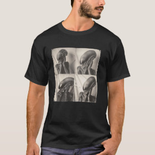 Alien in the vintage photo machine style, universe T-Shirt