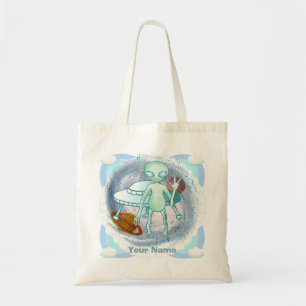 Alien Invader   tote bag