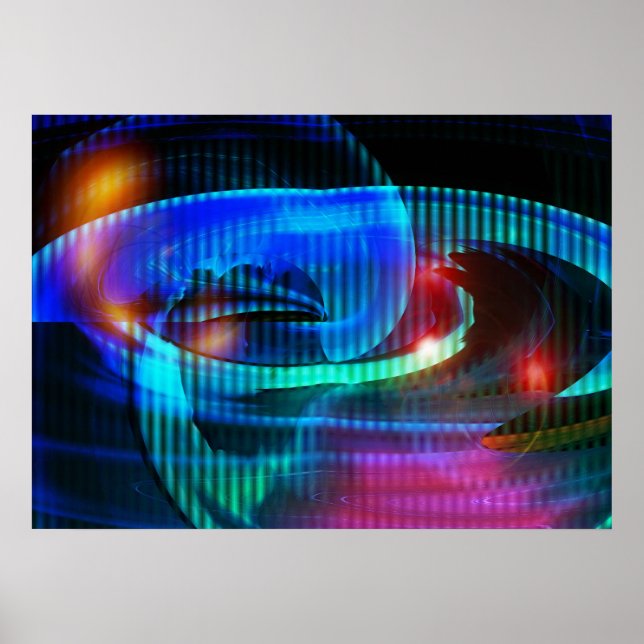 Alien Invasion Abstract Poster (Front)