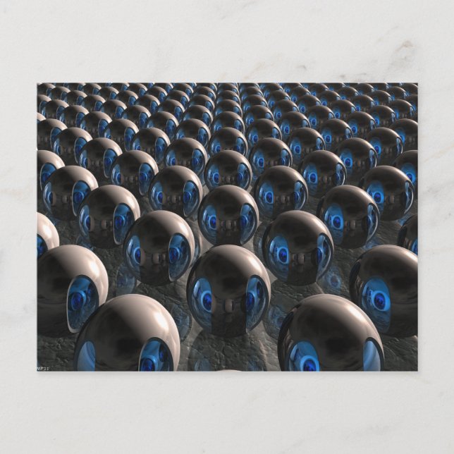 Alien Invasion At Dawn Postcard (Front)