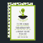 Alien Invasion, Birthday Invitation<br><div class="desc">Alien Invasion,  Birthday Invitation by Stampedy Stamp.</div>