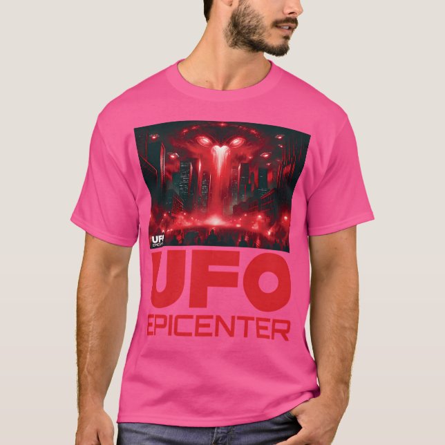 Alien Invasion By Ufo Epicenter T-Shirt (Front)