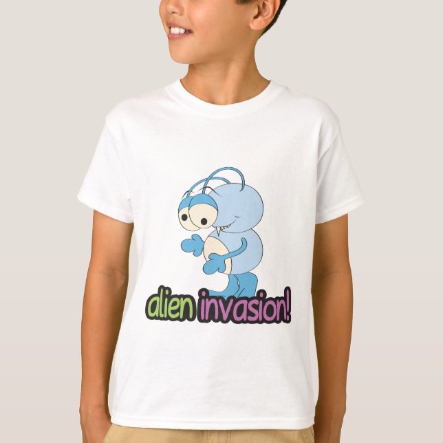 Alien Invasion Design 2 T-Shirt (Front)