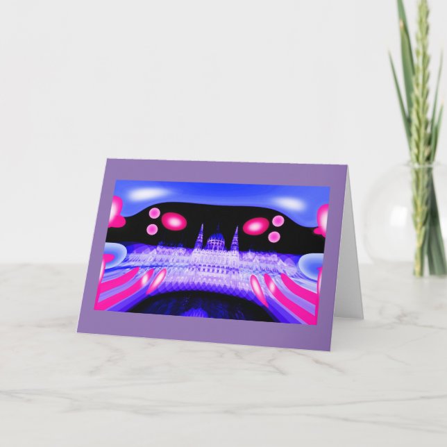 Alien invasion holiday card (Front)