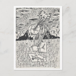 Alien Invasion, or, The Seeding, by Brian Benson   Postcard