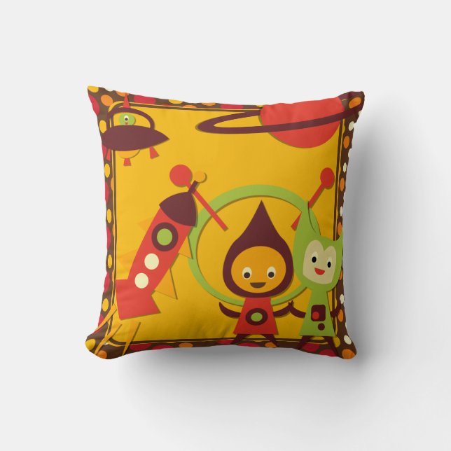 Alien Invasion Pillow (Front)