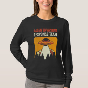 Alien Invasion Response Team Aliens UFO T-Shirt