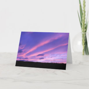 Alien Invasion Sunset Card