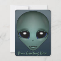 Alien Invitations Personalised Cute Alien Art RSVP