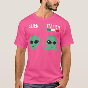 Alien Italien Meme  Italien Hand Gesture  How Ital T-Shirt