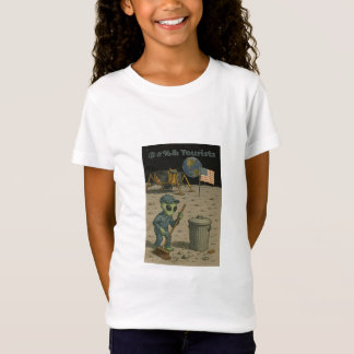 Alien Janitor Cleans Up Lunar Tourists’ Mess T-Shirt