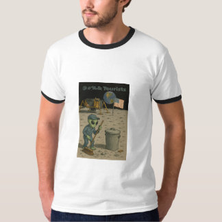 Alien Janitor Cleans Up Lunar Tourists’ Mess T-Shirt