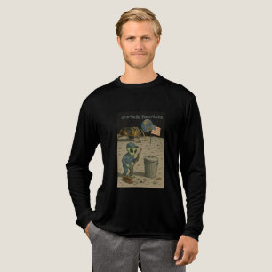 Alien Janitor Cleans Up Lunar Tourists’ Mess Tri-Blend Shirt