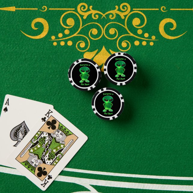 Alien Jewel  Poker Chips (Poker Table (Stack))