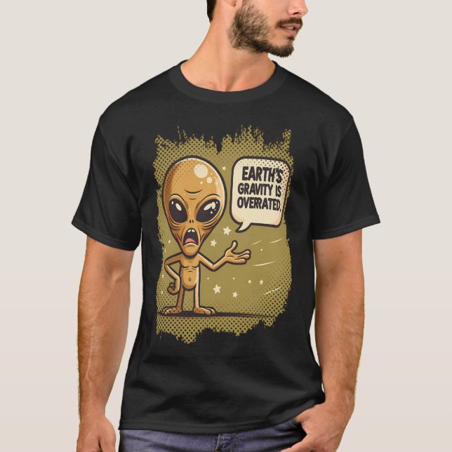 Alien Joke Lovertrendy Ufo Shirt Retro Alien Frien (Front)