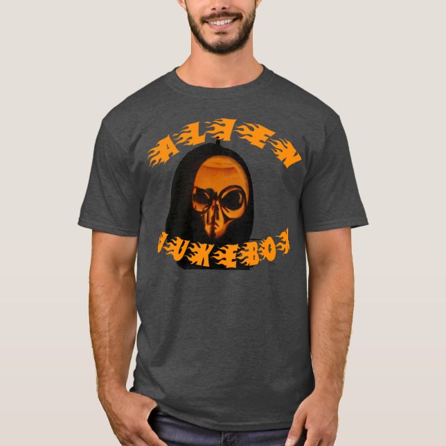 Alien  Jukebox  -  Rockin'  Guitar T Shirt - (Front)