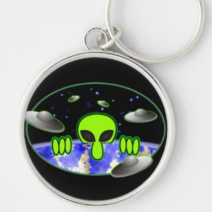 Alien Kilroy Keychain