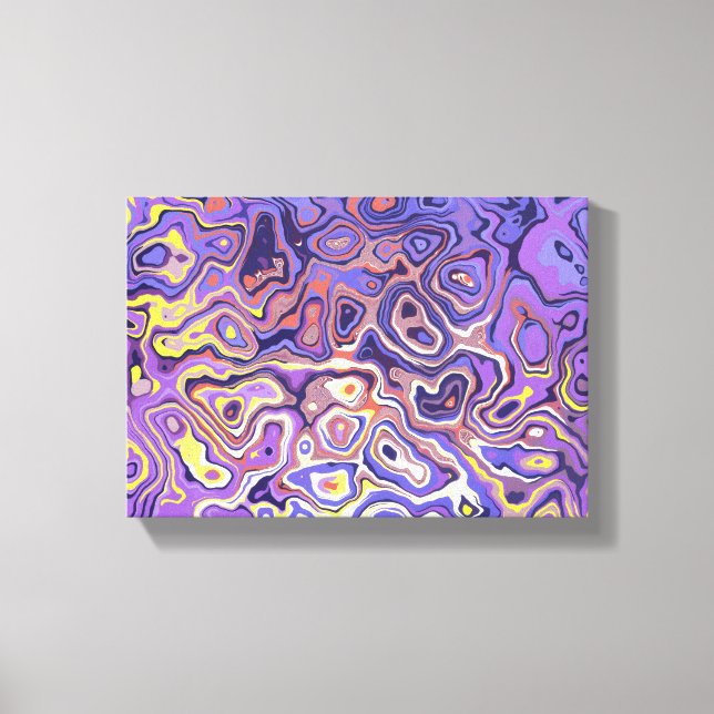 Alien landscape canvas print (Front)