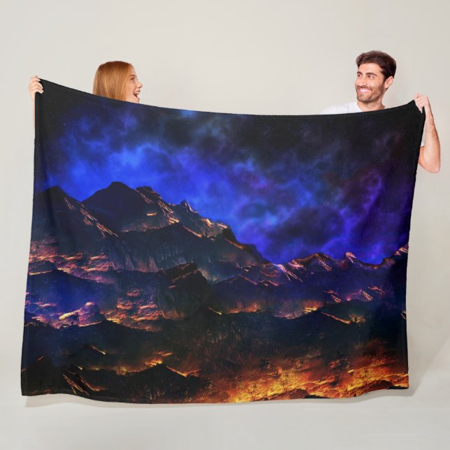 ALIEN LANDSCAPE FLEECE BLANKET (In Situ)