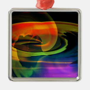 Alien Landscape Rainbow Abstract Metal Tree Decoration