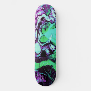 Alien Laser Eyes with Reptile Tongue Skateboard