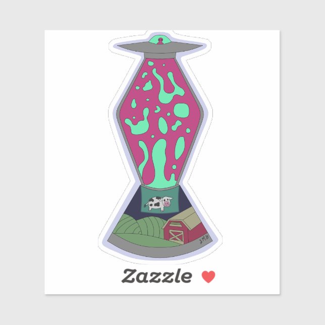 Alien Lava Lamp Sticker (Sheet)