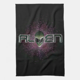 Alien logo American MoJo Kitchen Towels