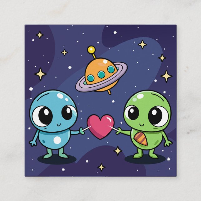 Alien Love Buddies Enclosure Card (Front)