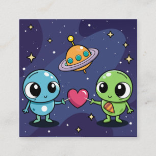 Alien Love Buddies Enclosure Card