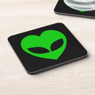 Alien Love Heart Coaster