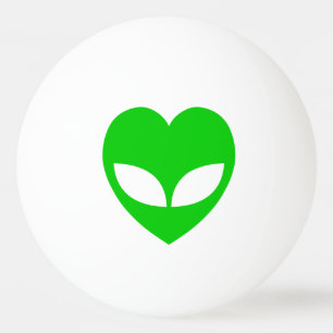 Alien Love Heart Ping Pong Ball