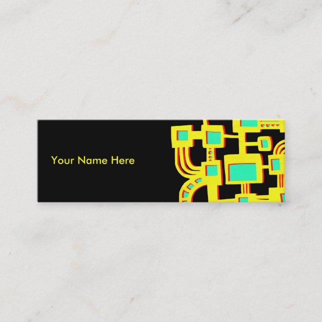 Alien Machine Mini Business Card (Front)