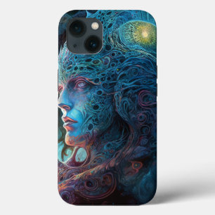 Alien Man Surreal Sci-Fi Art iPhone 13 Case