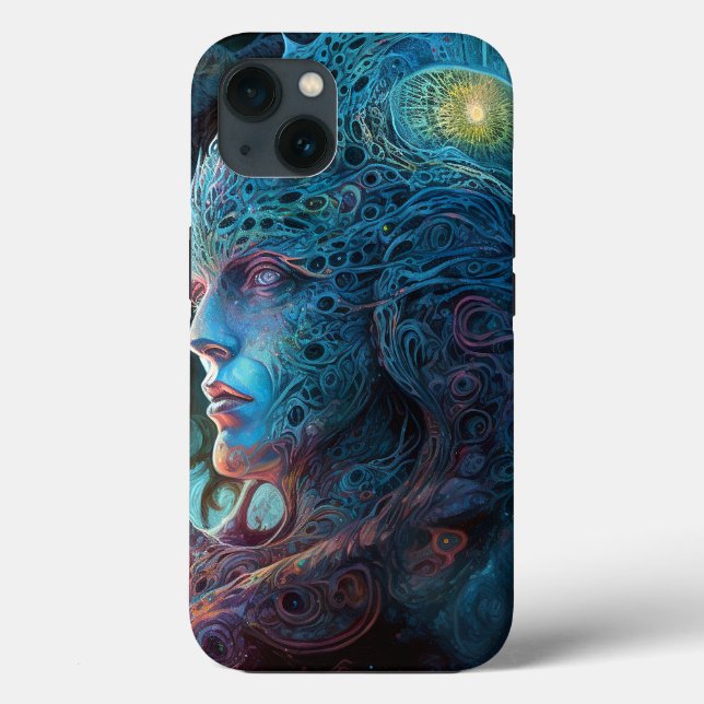 Alien Man Surreal Sci-Fi Art Case-Mate iPhone Case (Back)