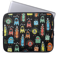 Alien Monsters: Cute Seamless Vintage
