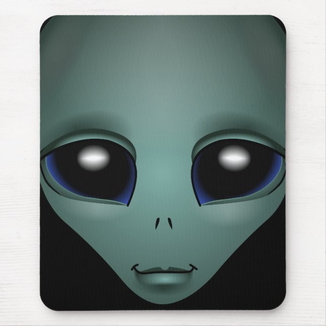 Alien Mouse Pad Cute Alien Mousepads Customise (Front)