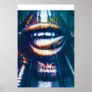 Alien Mouth H R Giger Poster