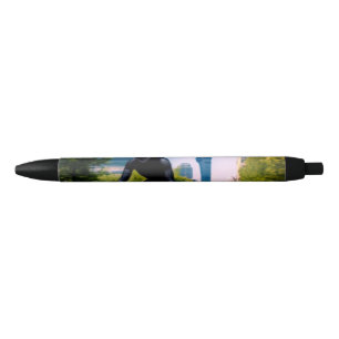 Alien nature earth digital art poster black ink pen
