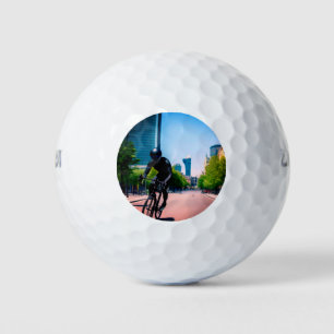 Alien nature earth digital art poster golf balls