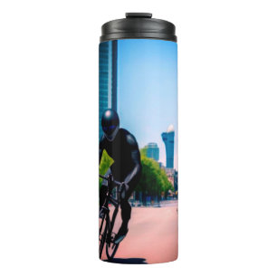 Alien nature earth digital art poster thermal tumbler
