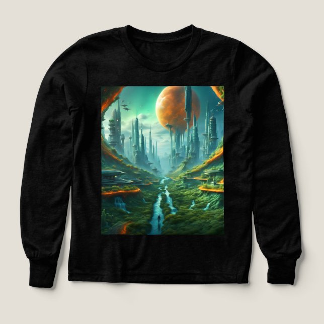 Alien Nature & Futuristic City Surreal Sci-Fi Art  (Design Front)